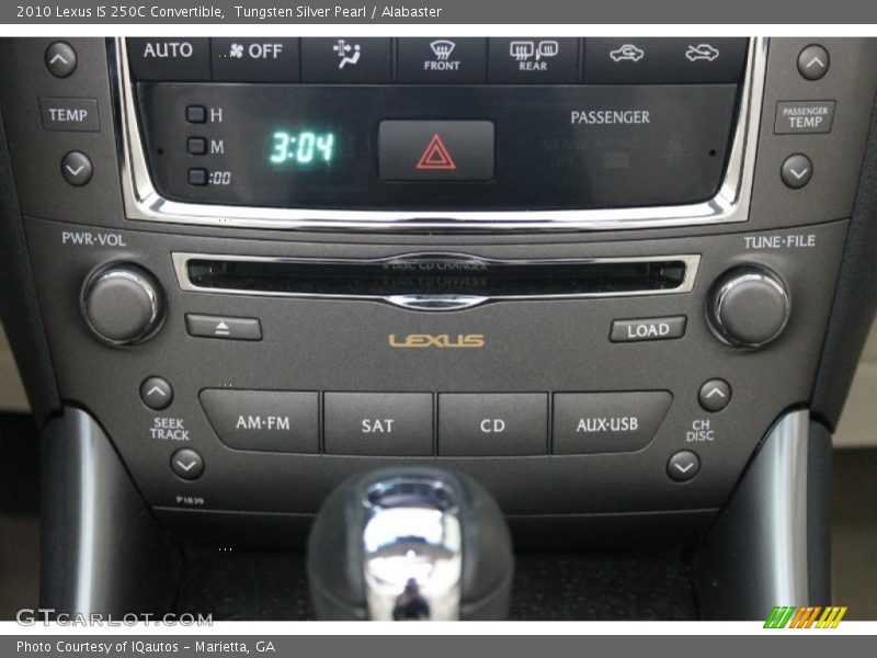 Tungsten Silver Pearl / Alabaster 2010 Lexus IS 250C Convertible