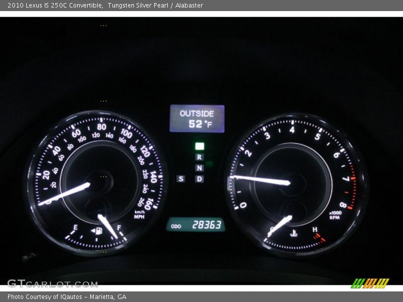 Tungsten Silver Pearl / Alabaster 2010 Lexus IS 250C Convertible