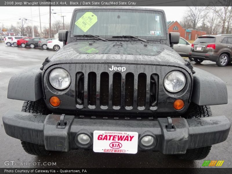 Black / Dark Slate Gray/Med Slate Gray 2008 Jeep Wrangler Unlimited X 4x4