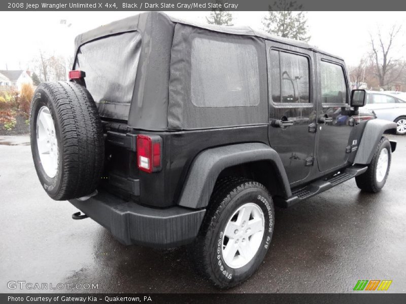 Black / Dark Slate Gray/Med Slate Gray 2008 Jeep Wrangler Unlimited X 4x4
