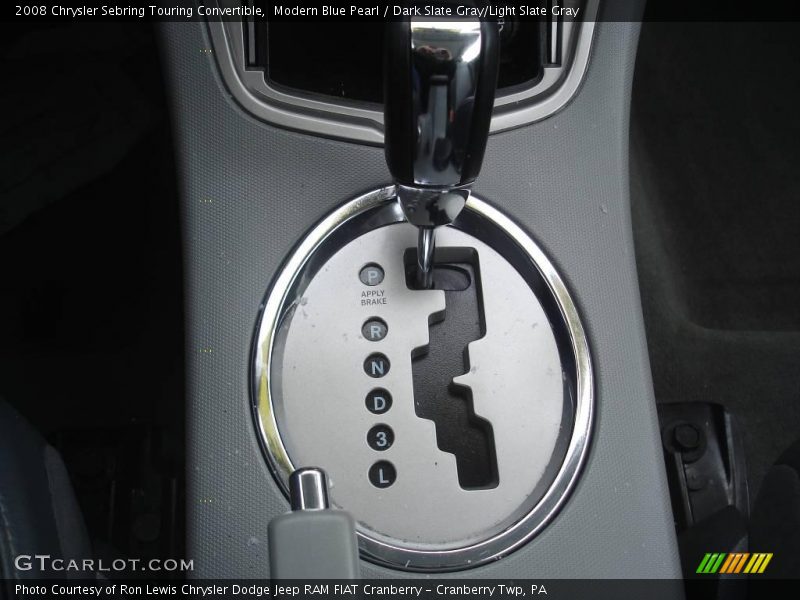 Modern Blue Pearl / Dark Slate Gray/Light Slate Gray 2008 Chrysler Sebring Touring Convertible