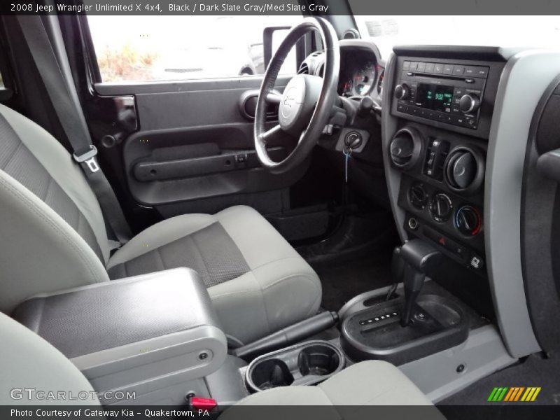 Black / Dark Slate Gray/Med Slate Gray 2008 Jeep Wrangler Unlimited X 4x4