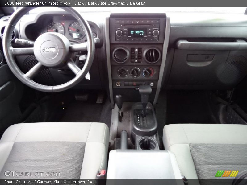Black / Dark Slate Gray/Med Slate Gray 2008 Jeep Wrangler Unlimited X 4x4