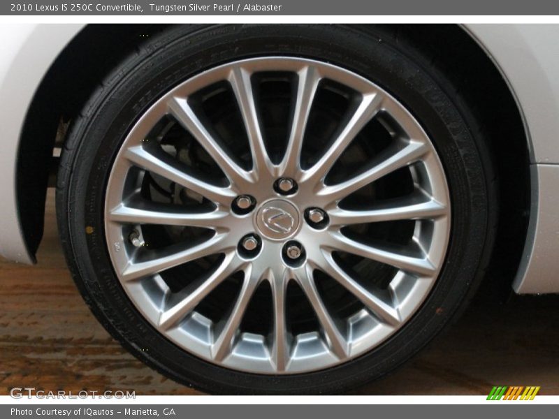 Tungsten Silver Pearl / Alabaster 2010 Lexus IS 250C Convertible
