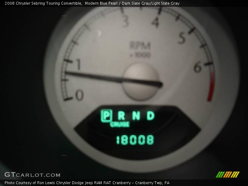 Modern Blue Pearl / Dark Slate Gray/Light Slate Gray 2008 Chrysler Sebring Touring Convertible