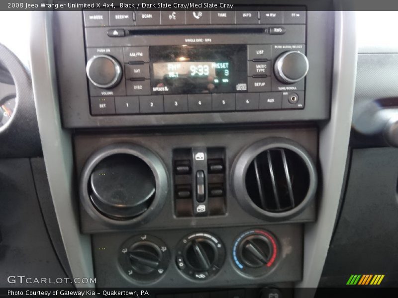Black / Dark Slate Gray/Med Slate Gray 2008 Jeep Wrangler Unlimited X 4x4