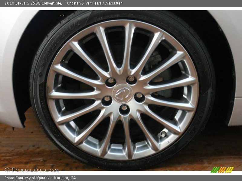 Tungsten Silver Pearl / Alabaster 2010 Lexus IS 250C Convertible