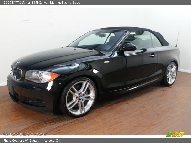 Jet Black / Black 2009 BMW 1 Series 135i Convertible