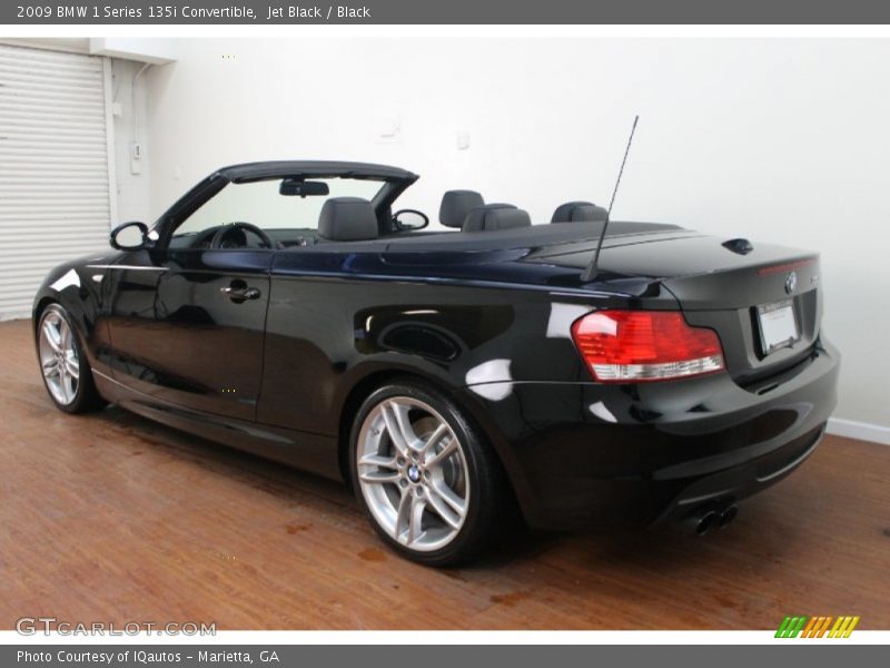 Jet Black / Black 2009 BMW 1 Series 135i Convertible
