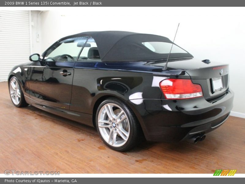 Jet Black / Black 2009 BMW 1 Series 135i Convertible