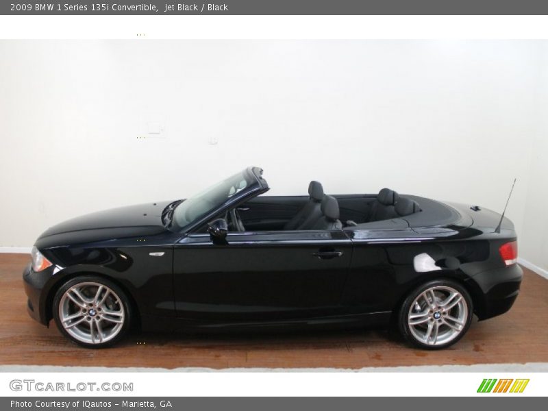 Jet Black / Black 2009 BMW 1 Series 135i Convertible