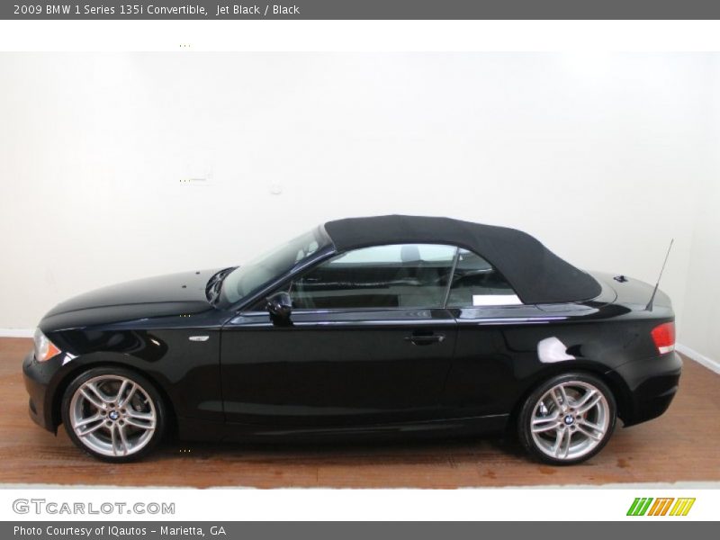 Jet Black / Black 2009 BMW 1 Series 135i Convertible