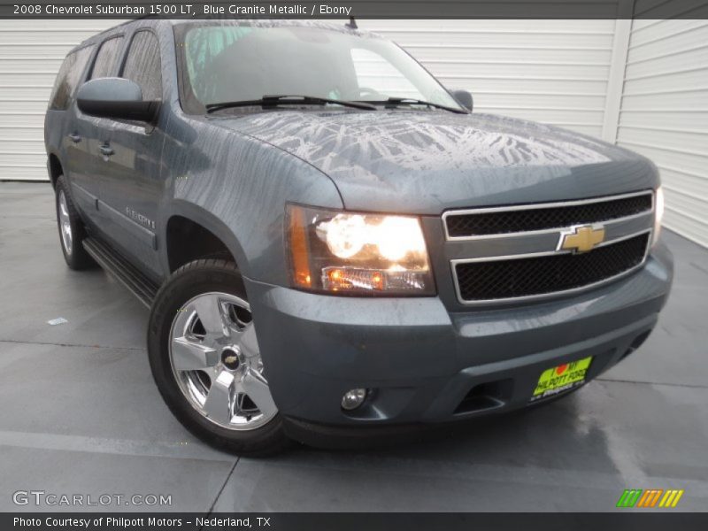 Blue Granite Metallic / Ebony 2008 Chevrolet Suburban 1500 LT