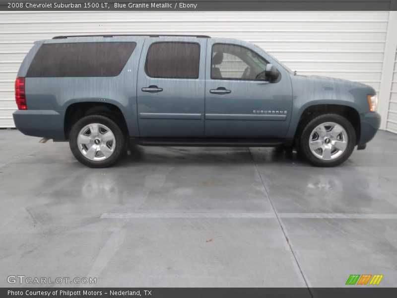 Blue Granite Metallic / Ebony 2008 Chevrolet Suburban 1500 LT