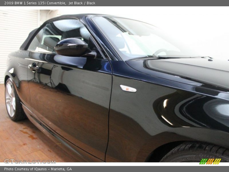 Jet Black / Black 2009 BMW 1 Series 135i Convertible