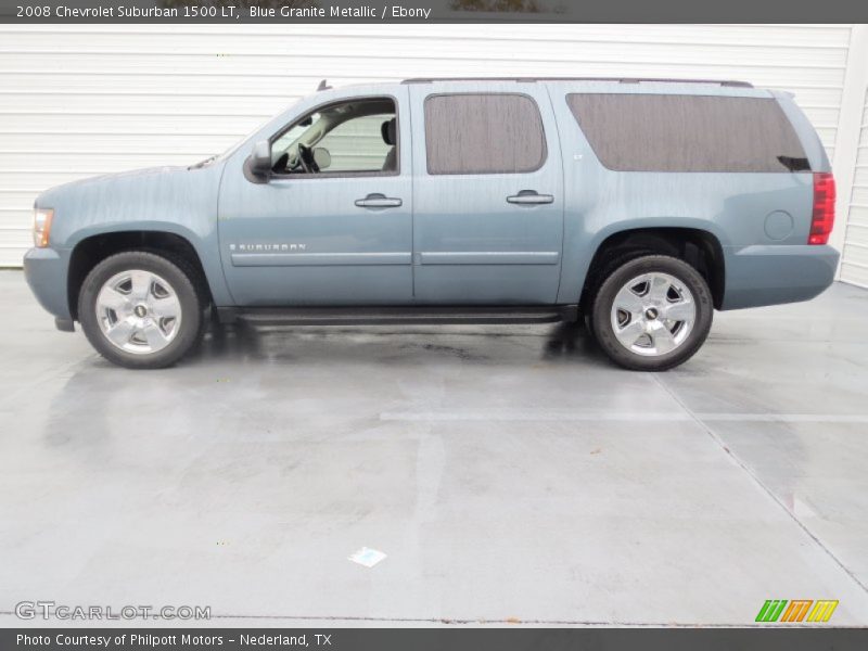 Blue Granite Metallic / Ebony 2008 Chevrolet Suburban 1500 LT