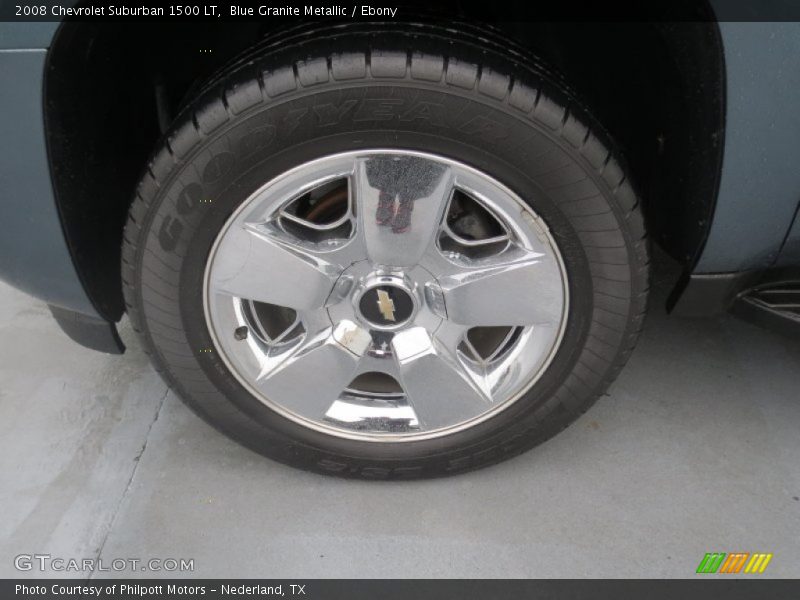 Blue Granite Metallic / Ebony 2008 Chevrolet Suburban 1500 LT