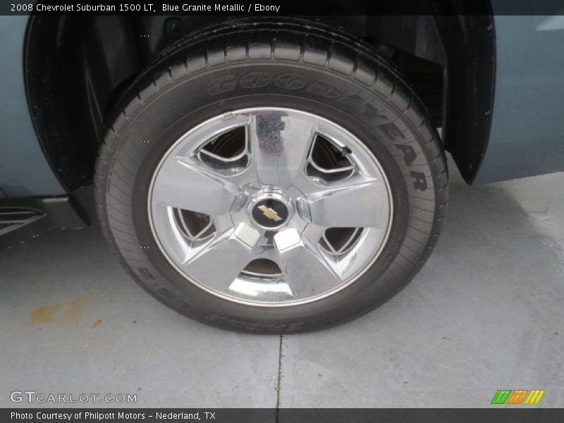 Blue Granite Metallic / Ebony 2008 Chevrolet Suburban 1500 LT