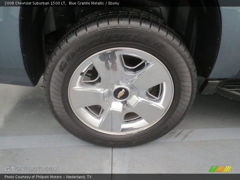 Blue Granite Metallic / Ebony 2008 Chevrolet Suburban 1500 LT