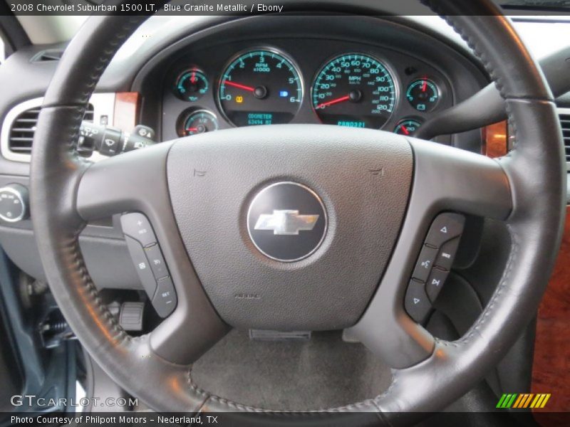 Blue Granite Metallic / Ebony 2008 Chevrolet Suburban 1500 LT