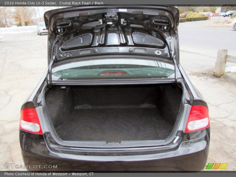 Crystal Black Pearl / Black 2010 Honda Civic LX-S Sedan