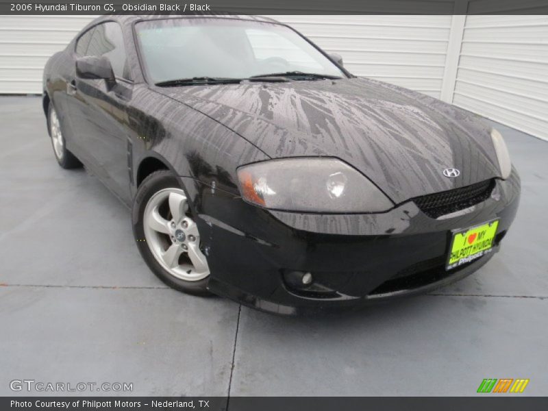 Obsidian Black / Black 2006 Hyundai Tiburon GS