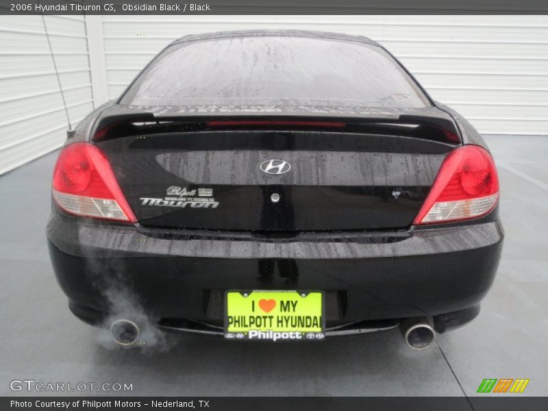 Obsidian Black / Black 2006 Hyundai Tiburon GS
