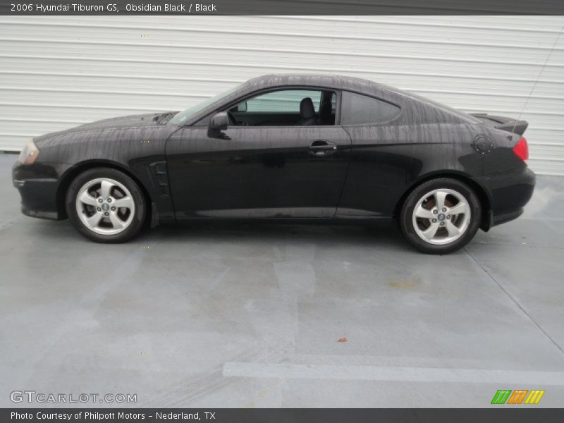 Obsidian Black / Black 2006 Hyundai Tiburon GS