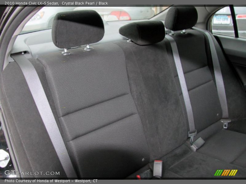 Crystal Black Pearl / Black 2010 Honda Civic LX-S Sedan