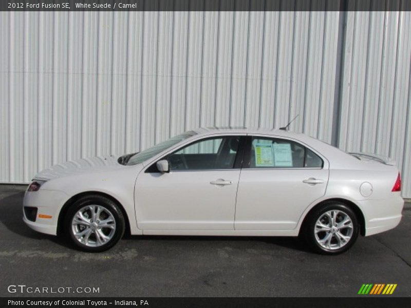 White Suede / Camel 2012 Ford Fusion SE