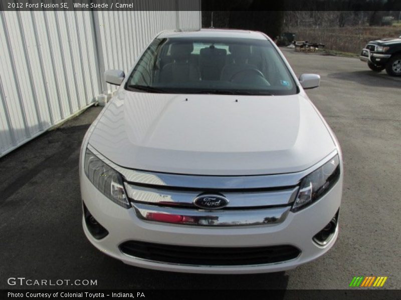 White Suede / Camel 2012 Ford Fusion SE