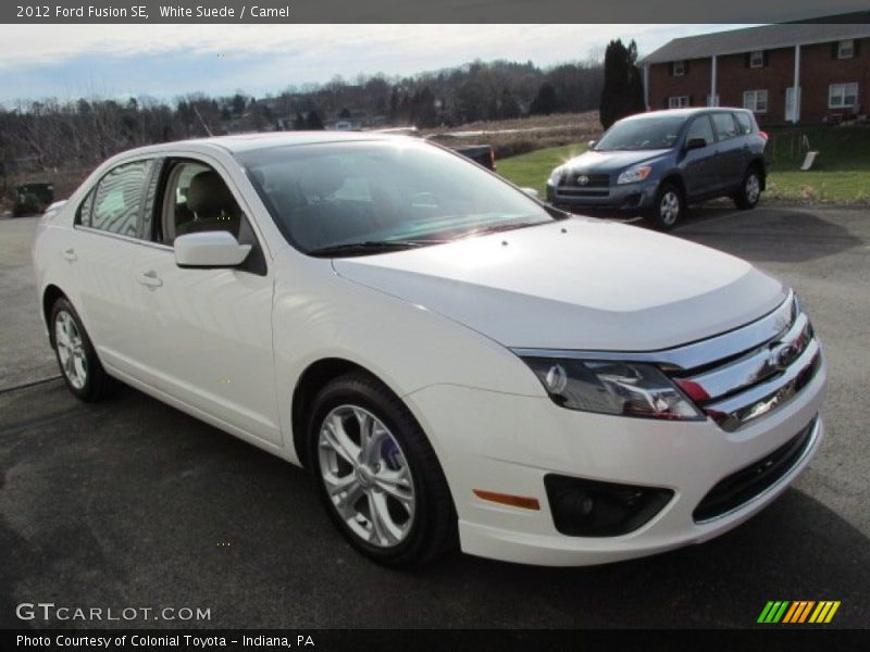 White Suede / Camel 2012 Ford Fusion SE