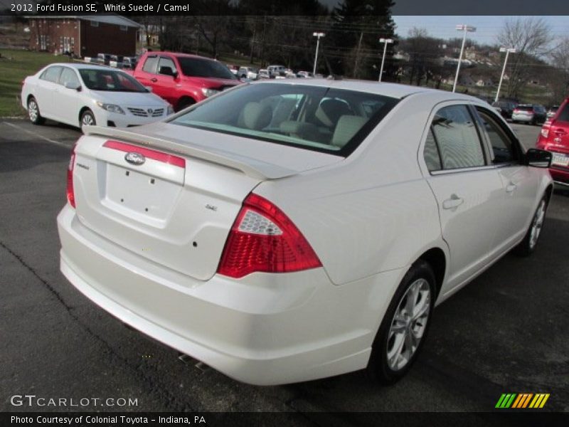 White Suede / Camel 2012 Ford Fusion SE