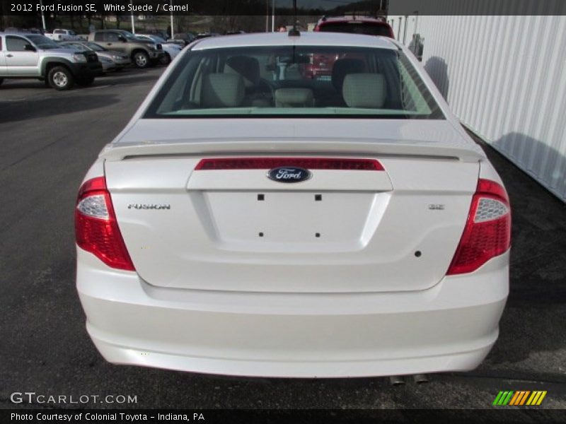 White Suede / Camel 2012 Ford Fusion SE
