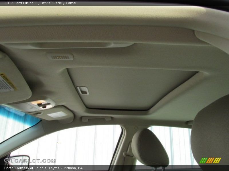 White Suede / Camel 2012 Ford Fusion SE