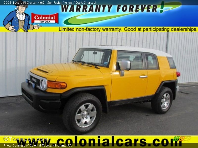 Sun Fusion Yellow / Dark Charcoal 2008 Toyota FJ Cruiser 4WD