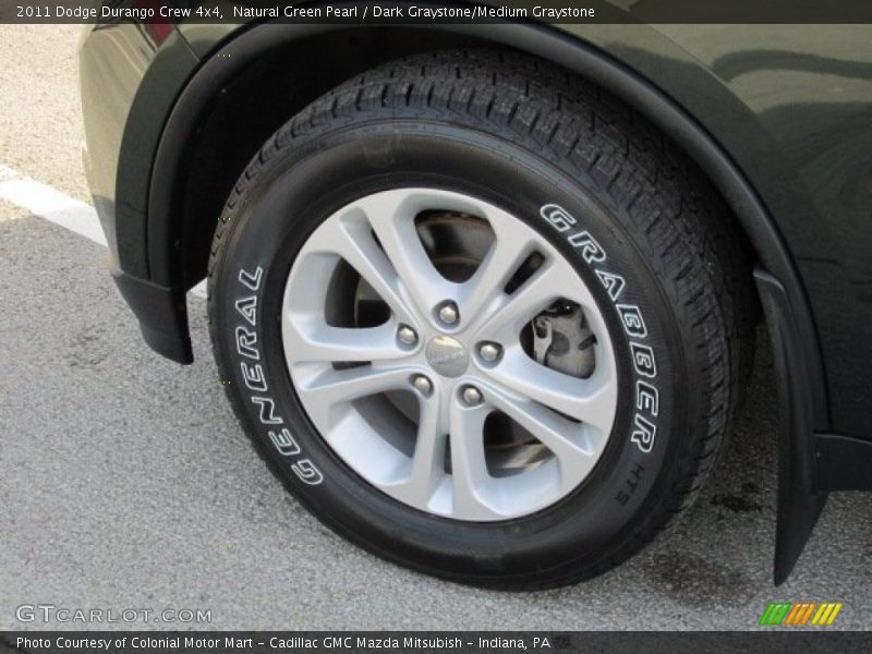 Natural Green Pearl / Dark Graystone/Medium Graystone 2011 Dodge Durango Crew 4x4