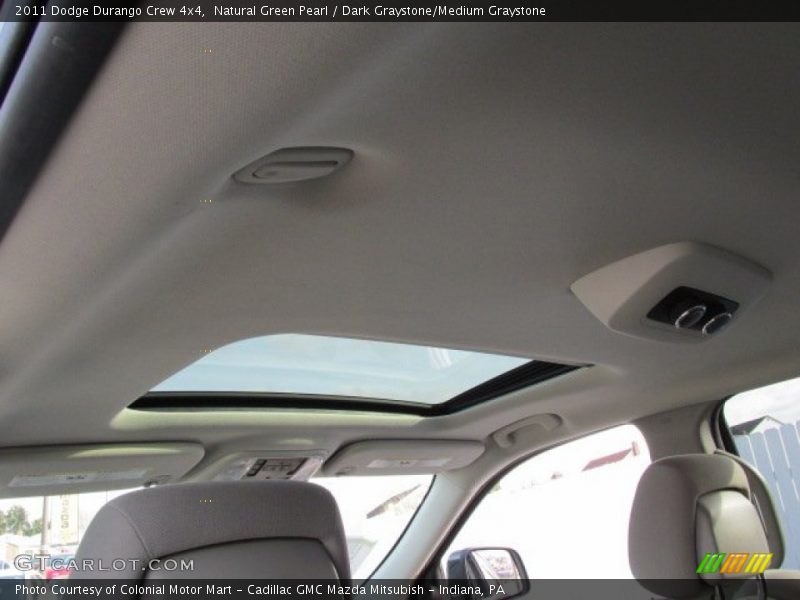 Natural Green Pearl / Dark Graystone/Medium Graystone 2011 Dodge Durango Crew 4x4