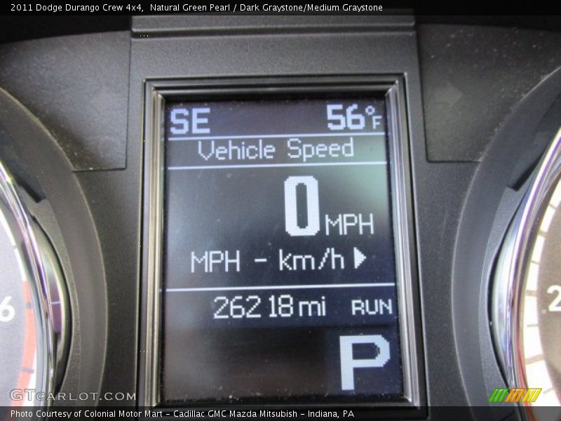 Natural Green Pearl / Dark Graystone/Medium Graystone 2011 Dodge Durango Crew 4x4