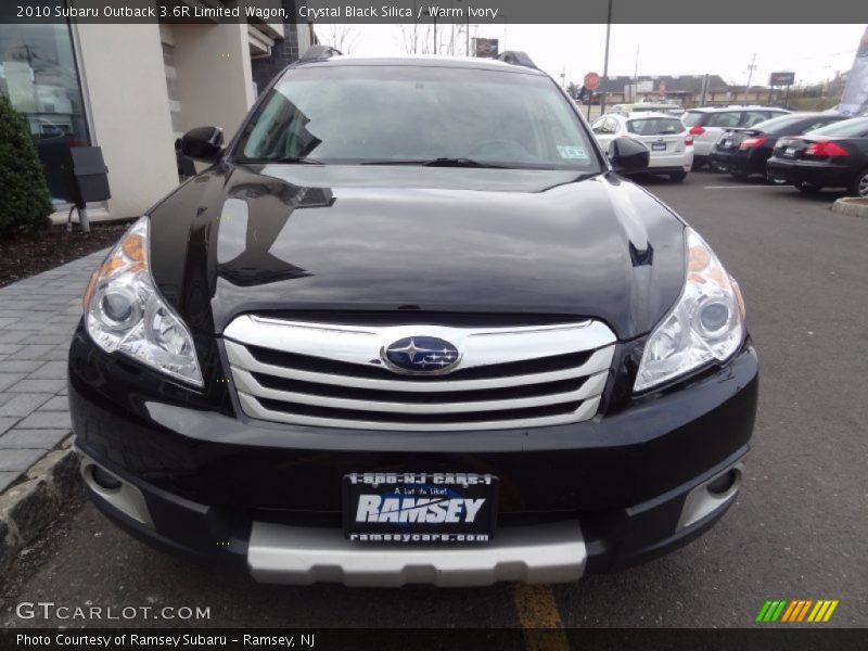 Crystal Black Silica / Warm Ivory 2010 Subaru Outback 3.6R Limited Wagon
