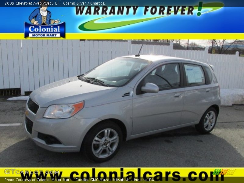 Cosmic Silver / Charcoal 2009 Chevrolet Aveo Aveo5 LT