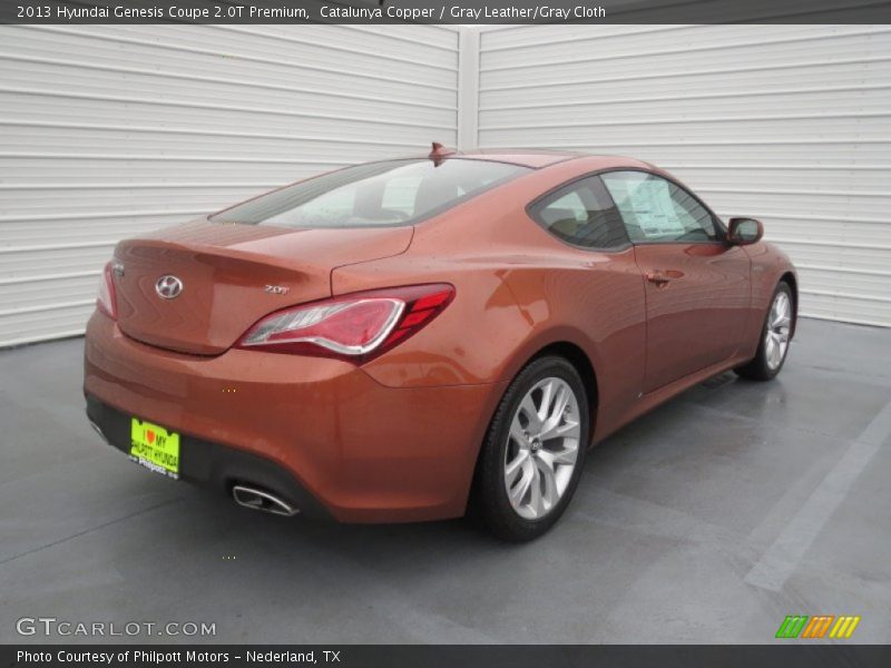 Catalunya Copper / Gray Leather/Gray Cloth 2013 Hyundai Genesis Coupe 2.0T Premium