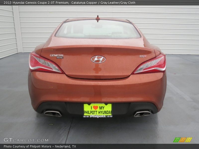 Catalunya Copper / Gray Leather/Gray Cloth 2013 Hyundai Genesis Coupe 2.0T Premium