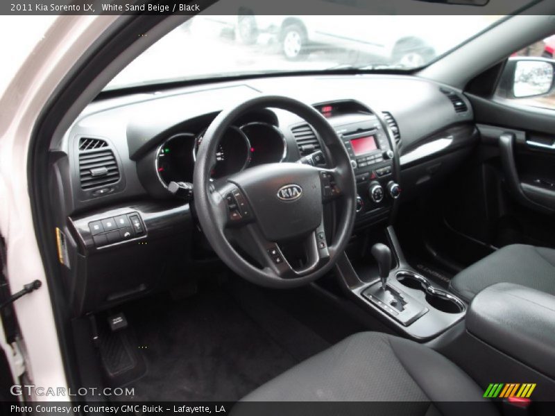 White Sand Beige / Black 2011 Kia Sorento LX