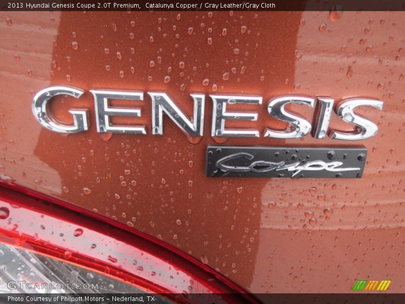 Catalunya Copper / Gray Leather/Gray Cloth 2013 Hyundai Genesis Coupe 2.0T Premium