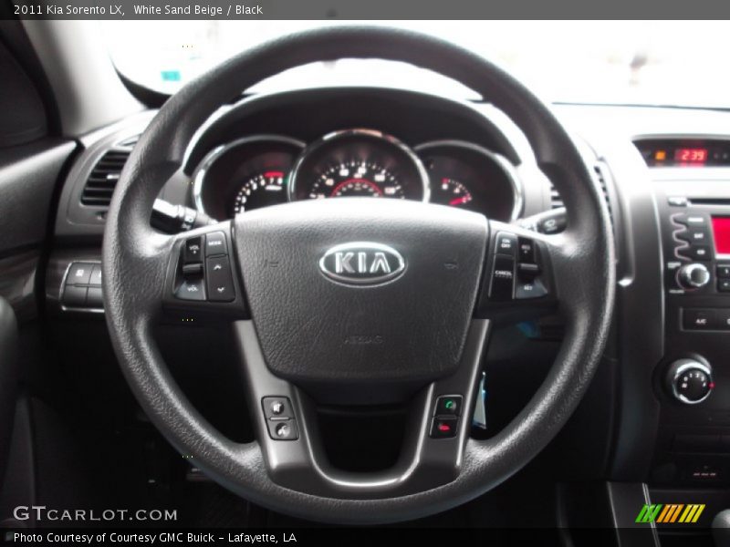 White Sand Beige / Black 2011 Kia Sorento LX