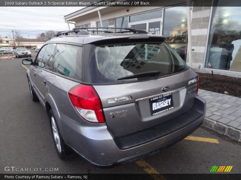 Quartz Silver Metallic / Off Black 2009 Subaru Outback 2.5i Special Edition Wagon