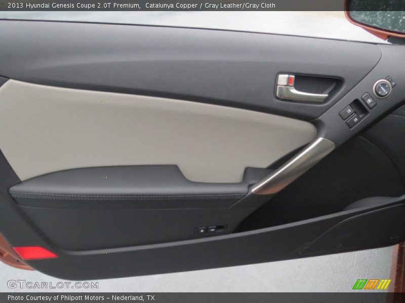 Catalunya Copper / Gray Leather/Gray Cloth 2013 Hyundai Genesis Coupe 2.0T Premium