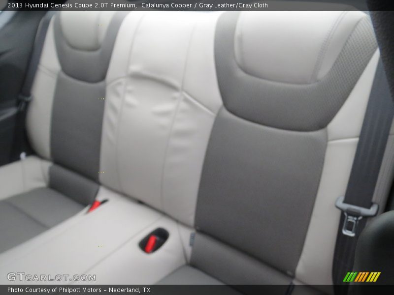Catalunya Copper / Gray Leather/Gray Cloth 2013 Hyundai Genesis Coupe 2.0T Premium