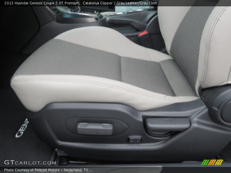 Catalunya Copper / Gray Leather/Gray Cloth 2013 Hyundai Genesis Coupe 2.0T Premium
